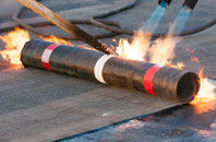 Climping flat roof sealing