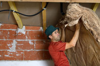 Climping tapered roof insulation